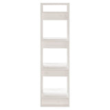 NNEVL Book Cabinet/Room Divider White 41x35x125 cm Solid Wood Pine