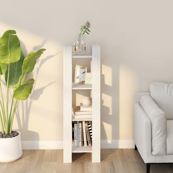 NNEVL Book Cabinet/Room Divider White 41x35x125 cm Solid Wood Pine