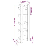 NNEVL Book Cabinet/Room Divider 41x35x160 cm Solid Wood Pine