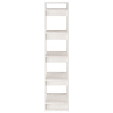 NNEVL Book Cabinet/Room Divider White 41x35x160 cm Solid Wood Pine