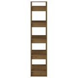 NNEVL Book Cabinet/Room Divider Honey Brown 41x35x160 cm Solid Wood Pine