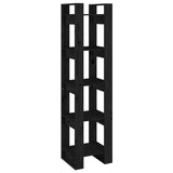 NNEVL Book Cabinet/Room Divider Black 41x35x160 cm Solid Wood Pine