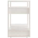 NNEVL Book Cabinet/Room Divider White 60x35x57 cm Solid Wood Pine