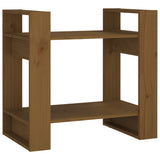 NNEVL Book Cabinet/Room Divider Honey Brown 60x35x57 cm Solid Wood