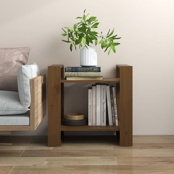 NNEVL Book Cabinet/Room Divider Honey Brown 60x35x57 cm Solid Wood