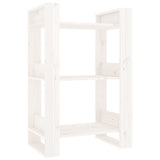 NNEVL Book Cabinet/Room Divider White 60x35x91 cm Solid Wood Pine