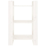 NNEVL Book Cabinet/Room Divider White 60x35x91 cm Solid Wood Pine