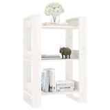 NNEVL Book Cabinet/Room Divider White 60x35x91 cm Solid Wood Pine