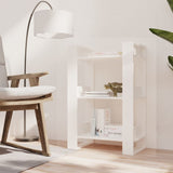 NNEVL Book Cabinet/Room Divider White 60x35x91 cm Solid Wood Pine