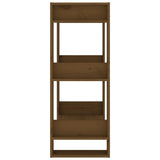 NNEVL Book Cabinet/Room Divider Honey Brown 60x35x91 cm Solid Wood