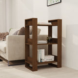 NNEVL Book Cabinet/Room Divider Honey Brown 60x35x91 cm Solid Wood
