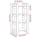 NNEVL Book Cabinet/Room Divider 60x35x125 cm Solid Wood