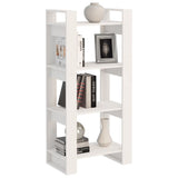 NNEVL Book Cabinet/Room Divider White 60x35x125 cm Solid Wood