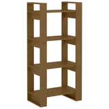 NNEVL Book Cabinet/Room Divider Honey Brown 60x35x125 cm Solid Wood