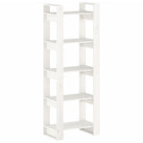 NNEVL Book Cabinet/Room Divider White 60x35x160 cm Solid Wood