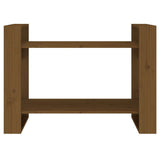NNEVL Book Cabinet/Room Divider Honey Brown 80x35x56.5 cm Solid Wood