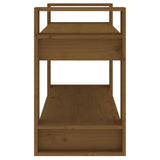 NNEVL Book Cabinet/Room Divider Honey Brown 80x35x56.5 cm Solid Wood