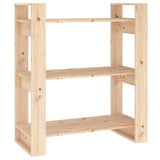 NNEVL Book Cabinet/Room Divider 80x35x91 cm Solid Wood Pine