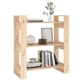 NNEVL Book Cabinet/Room Divider 80x35x91 cm Solid Wood Pine