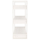NNEVL Book Cabinet/Room Divider White 80x35x91 cm Solid Wood Pine