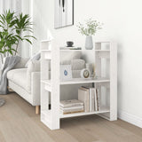 NNEVL Book Cabinet/Room Divider White 80x35x91 cm Solid Wood Pine