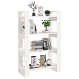 NNEVL Book Cabinet/Room Divider White 80x35x125 cm Solid Wood Pine