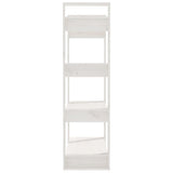 NNEVL Book Cabinet/Room Divider White 80x35x125 cm Solid Wood Pine