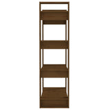 NNEVL Book Cabinet/Room Divider Honey Brown 80x35x125 cm Solid Wood