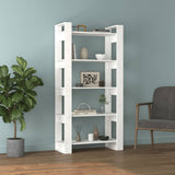 NNEVL Book Cabinet/Room Divider White 80x35x160 cm Solid Wood