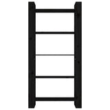 NNEVL Book Cabinet/Room Divider Black 80x35x160 cm Solid Wood