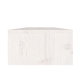 NNEVL Monitor Stand White 50x24x13 cm Solid Wood Pine