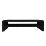 NNEVL Monitor Stand Black 50x24x13 cm Solid Wood Pine