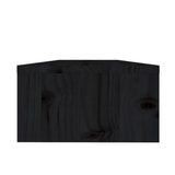 NNEVL Monitor Stand Black 50x24x13 cm Solid Wood Pine