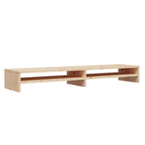 NNEVL Monitor Stand 100x24x13 cm Solid Wood Pine