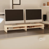 NNEVL Monitor Stand 100x24x13 cm Solid Wood Pine