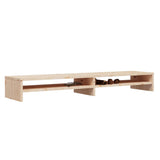 NNEVL Monitor Stand 100x24x13 cm Solid Wood Pine