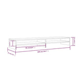 NNEVL Monitor Stand 100x24x13 cm Solid Wood Pine