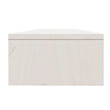 NNEVL Monitor Stand White 100x24x13 cm Solid Wood Pine