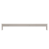 NNEVL Monitor Stand White 100x27x15 cm Solid Wood Pine