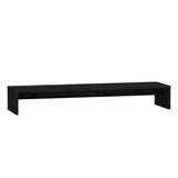 NNEVL Monitor Stand Black 100x27x15 cm Solid Wood Pine
