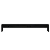 NNEVL Monitor Stand Black 100x27x15 cm Solid Wood Pine
