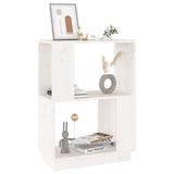 NNEVL Book Cabinet/Room Divider White 51x25x70 cm Solid Wood Pine