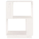 NNEVL Book Cabinet/Room Divider White 51x25x70 cm Solid Wood Pine