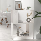 NNEVL Book Cabinet/Room Divider White 51x25x70 cm Solid Wood Pine
