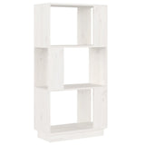 NNEVL Book Cabinet/Room Divider White 51x25x101 cm Solid Wood Pine