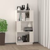 NNEVL Book Cabinet/Room Divider White 51x25x101 cm Solid Wood Pine