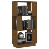 NNEVL Book Cabinet/Room Divider Honey Brown 51x25x101 cm Solid Wood Pine