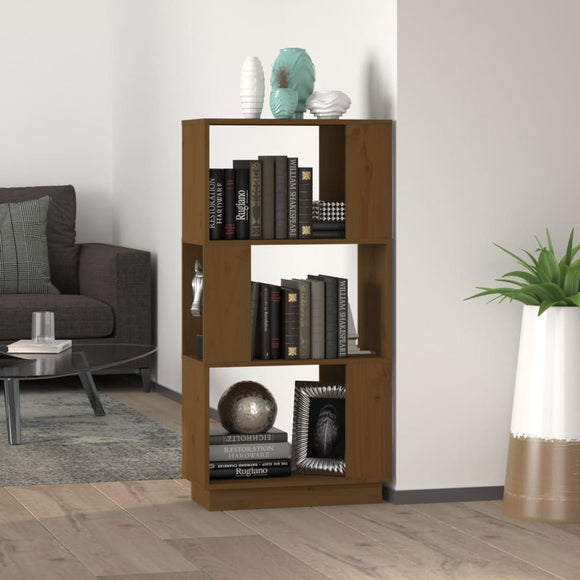 NNEVL Book Cabinet/Room Divider Honey Brown 51x25x101 cm Solid Wood Pine