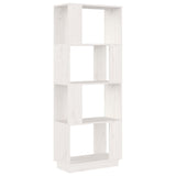 NNEVL Book Cabinet/Room Divider White 51x25x132 cm Solid Wood Pine