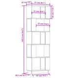 NNEVL Book Cabinet/Room Divider 51x25x163.5 cm Solid Wood Pine